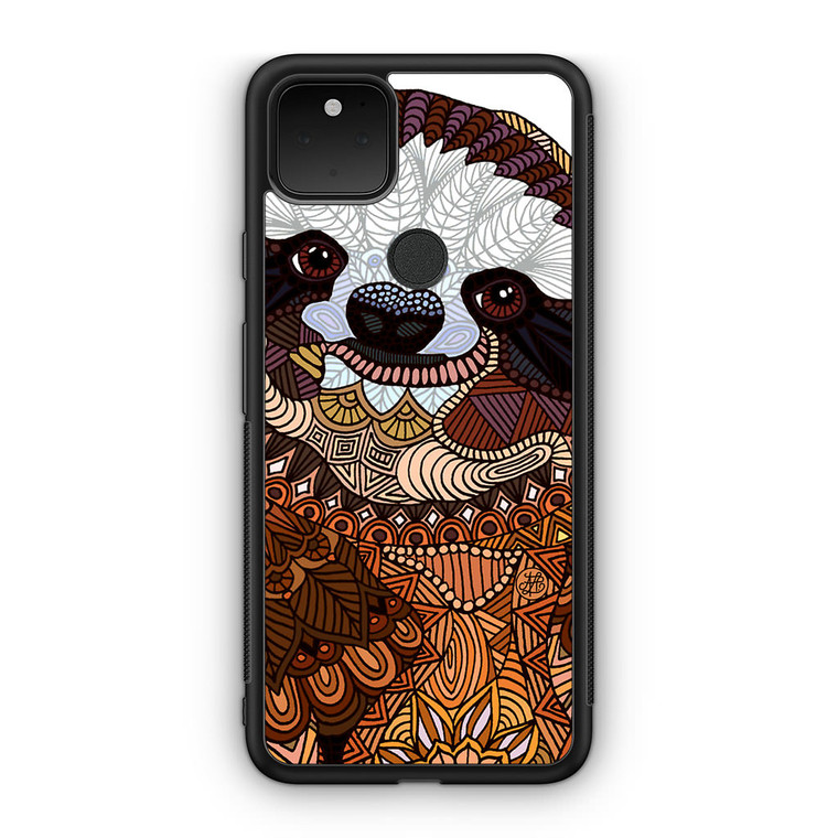 Sloth Etnik Pattern Google Pixel 5 Case