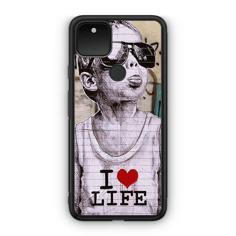 I Love Life Banksy Google Pixel 5 Case