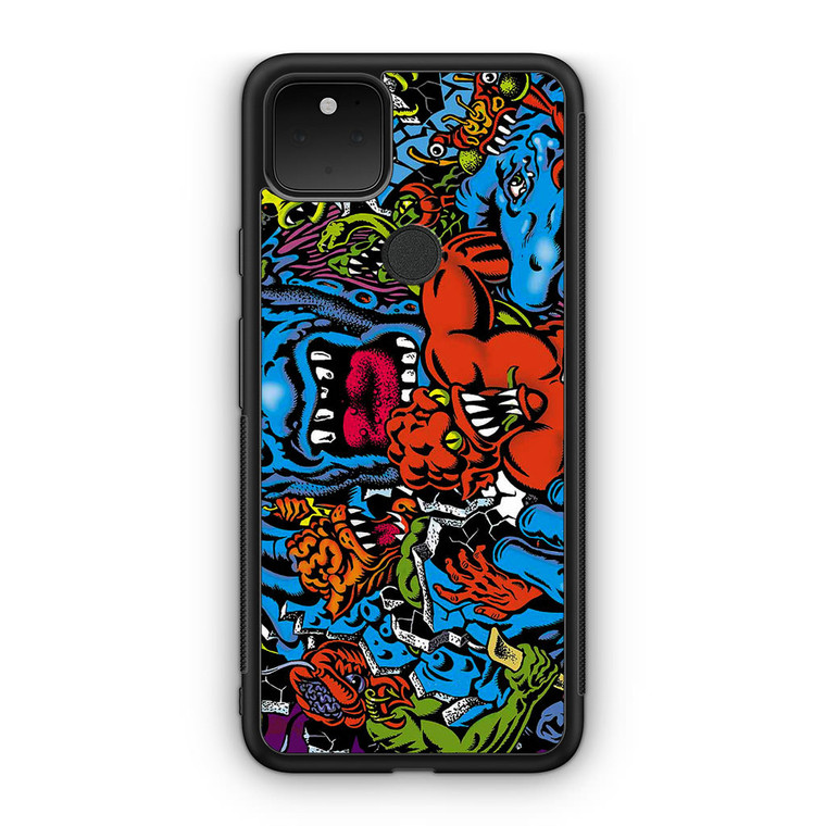 Santa Cruz Skateboard Art Google Pixel 5 Case