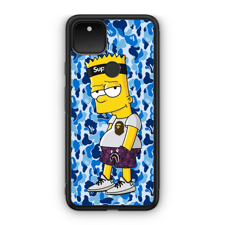 Bart Blue Bape Camo Google Pixel 5 Case