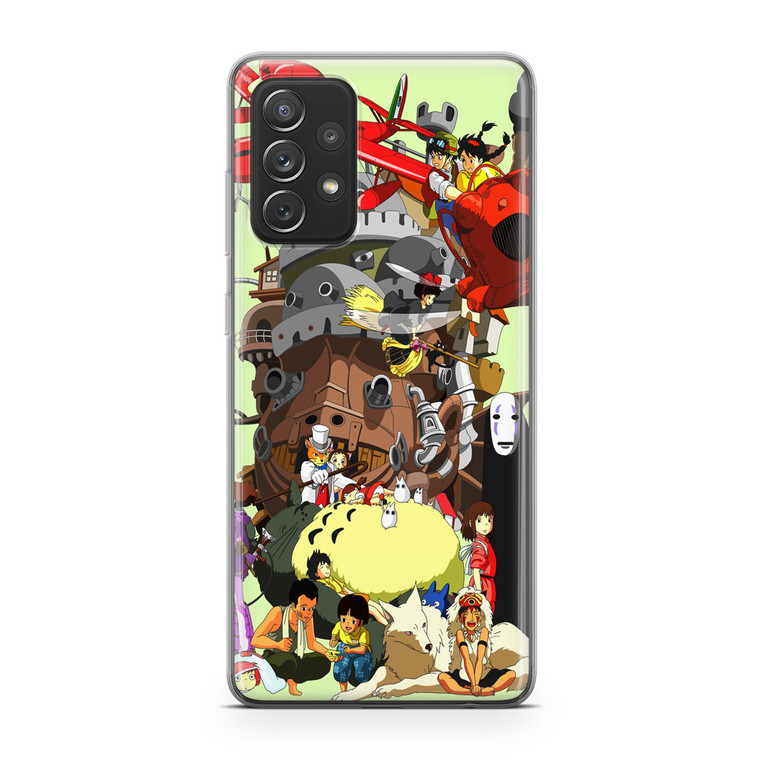 Studio Ghibli Collage Samsung Galaxy A32 Case