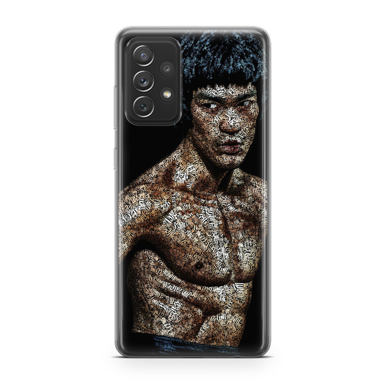 Bruce Lee Typograph Samsung Galaxy A32 Case