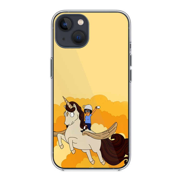 Tina Belcher and Unicorn iPhone 13 Mini Case