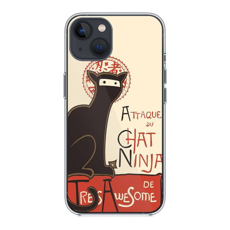 A French Ninja Cat iPhone 13 Mini Case