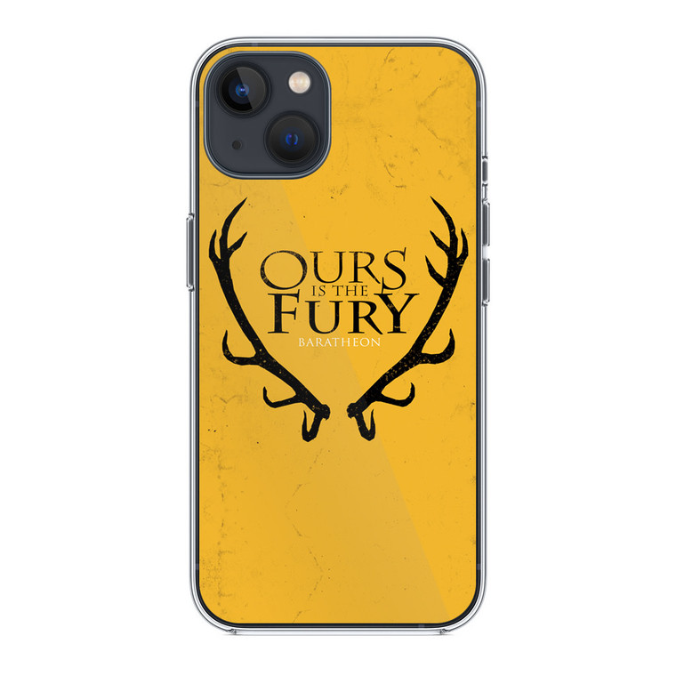 Game Of Thrones - Baratheon Ours Is The Fury iPhone 13 Mini Case