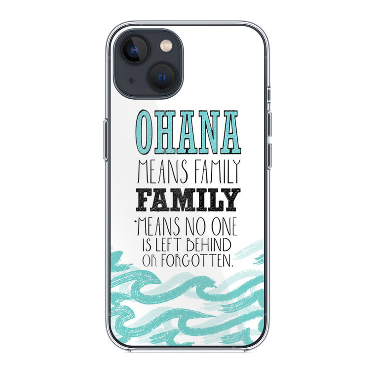 Ohana Means Family Lilo and Stitch Disney iPhone 13 Mini Case