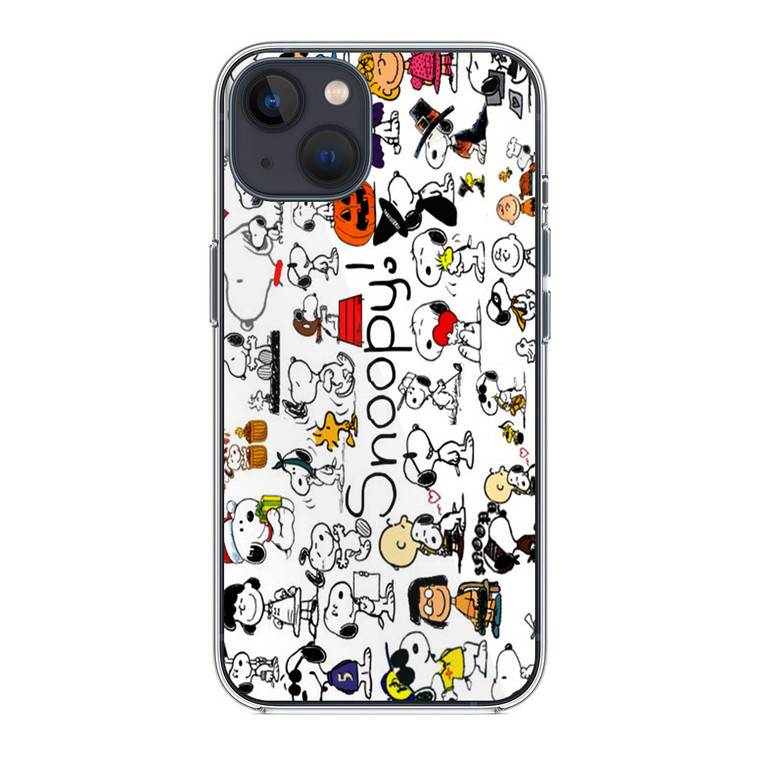 Snoopy Collage iPhone 13 Mini Case