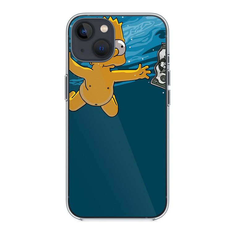 Swimming For Money Bart iPhone 13 Mini Case