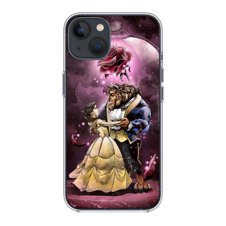 Beauty And The Beast Glass iPhone 13 Mini Case