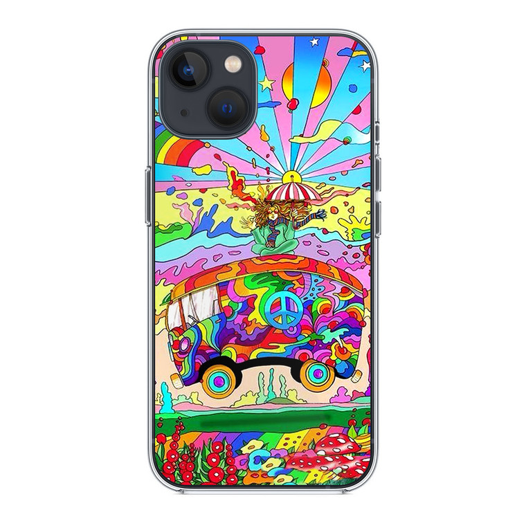 Hippie Magic Bus iPhone 13 Mini Case