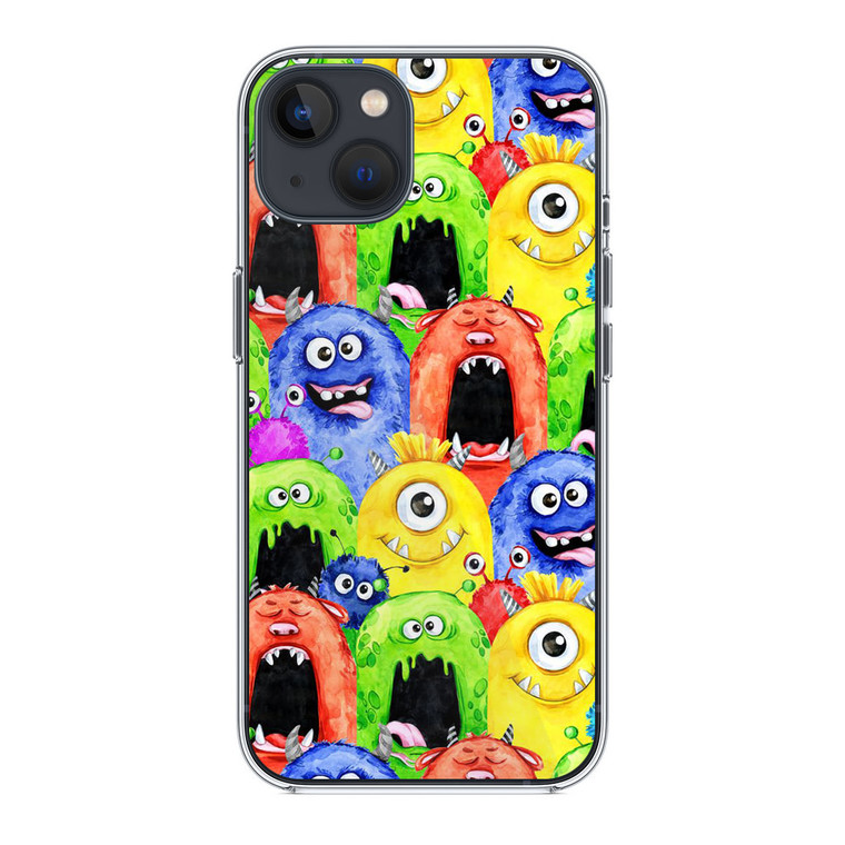Monster Watercolor art iPhone 13 Mini Case