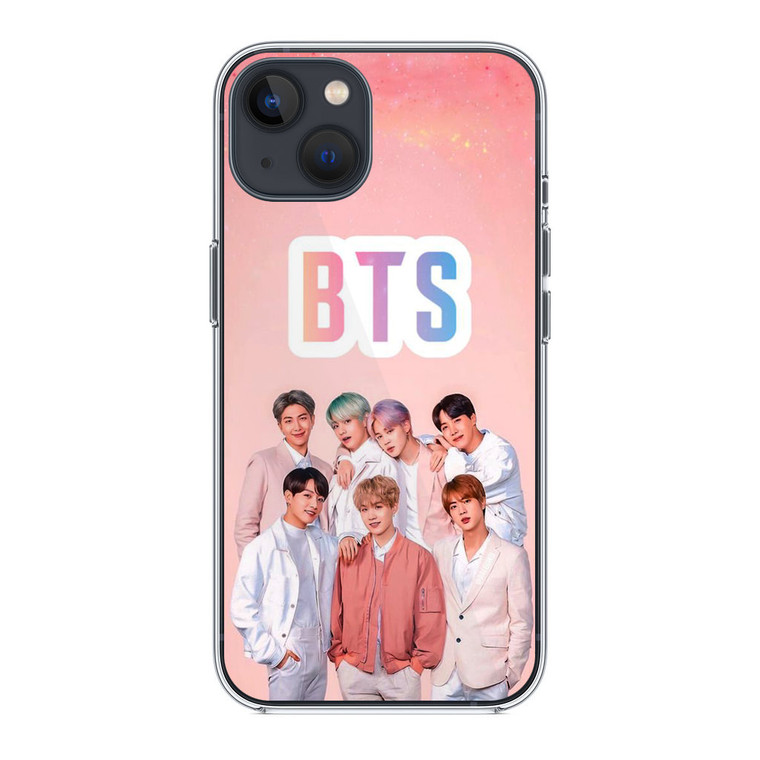 BTS Member in Pink iPhone 13 Mini Case