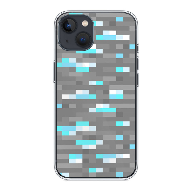 Minecraft inspired Ore diamond iPhone 13 Case