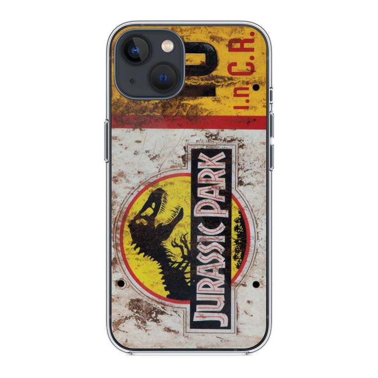 Jurassic Park Jeep License Number 10 iPhone 13 Case