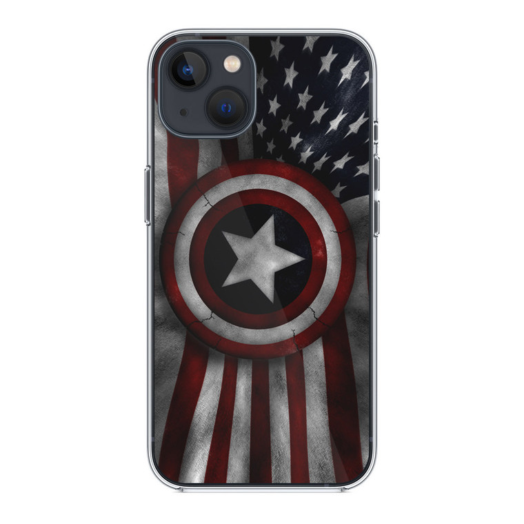 Captain America flag iPhone 13 Case