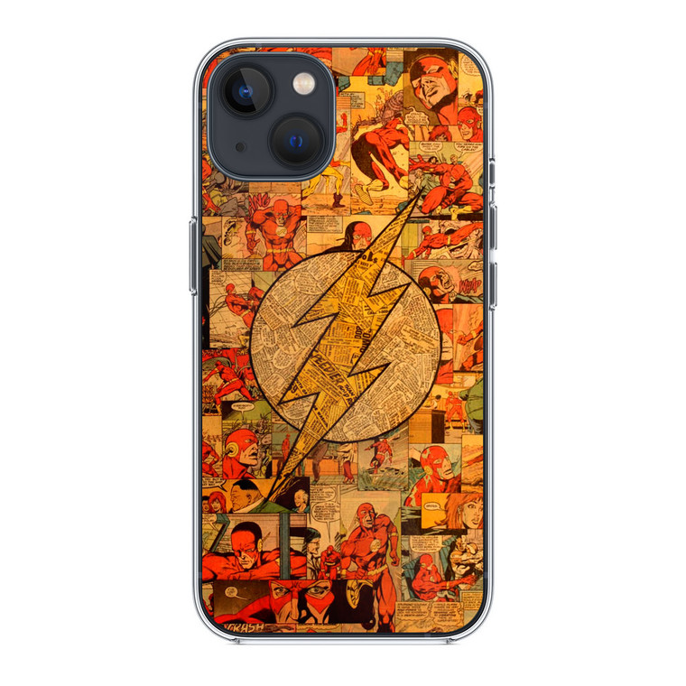 Flash Superhero Logo DC Comics Collage iPhone 13 Case