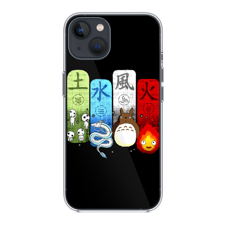Studio Ghibli Elemental Charms iPhone 13 Case