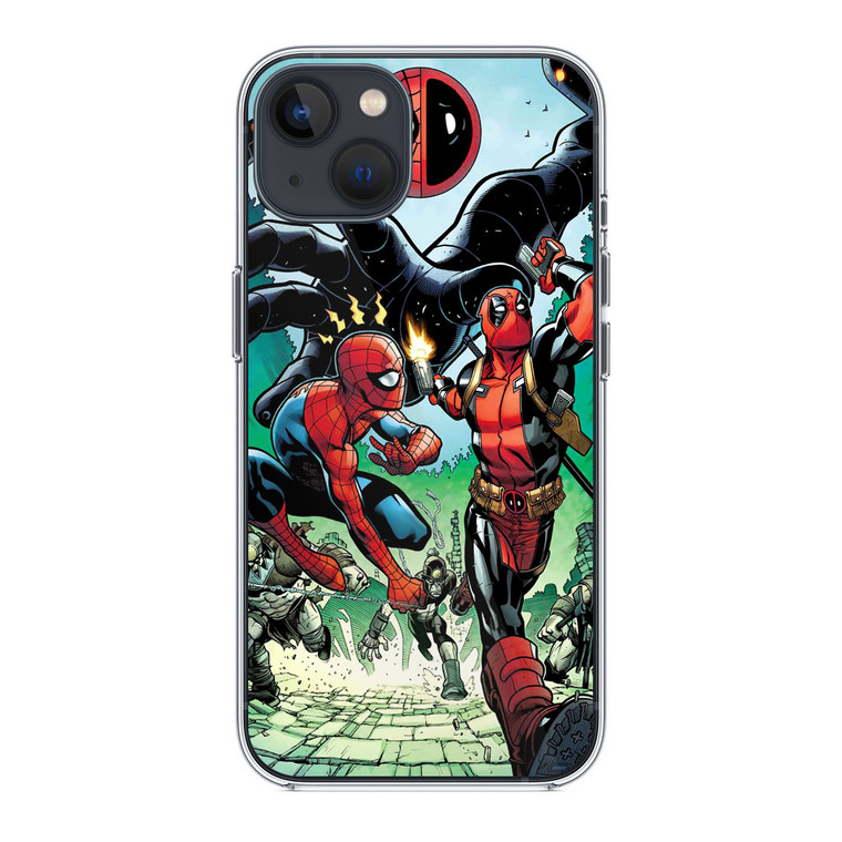 Spiderman Deadpool Comics iPhone 13 Case