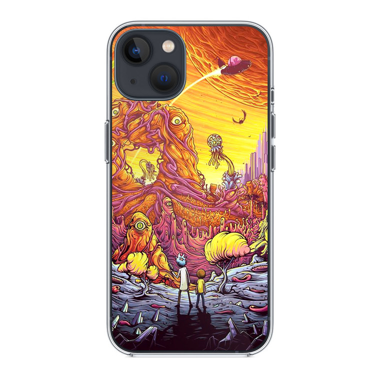 Rick and Morty Alien Planet iPhone 13 Case