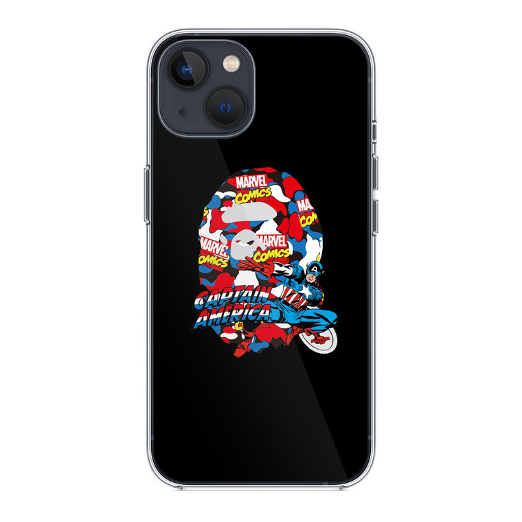 Marvel X Bape Captain America iPhone 13 Case