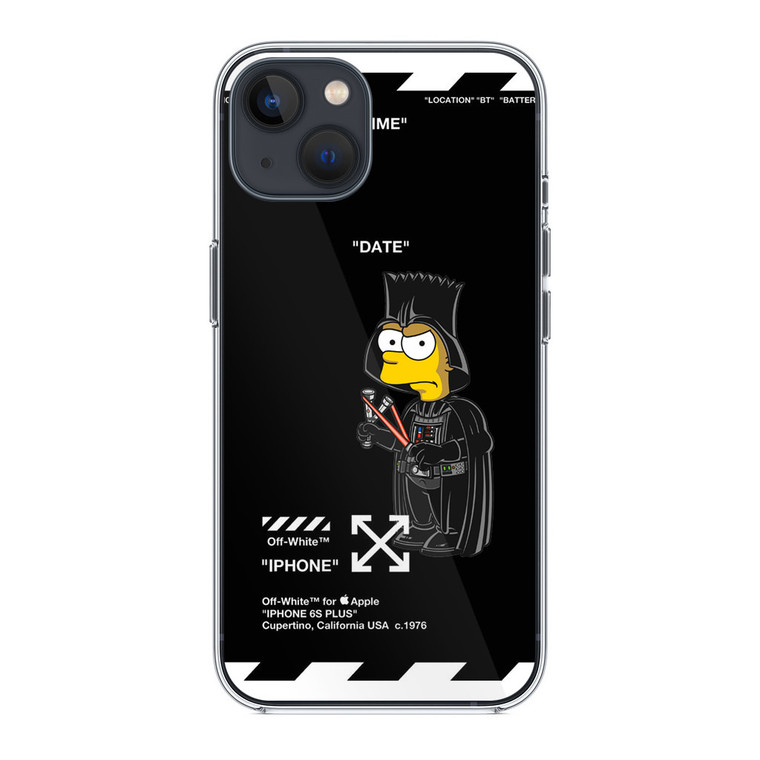 Bart Off White Darth Vader Mode iPhone 13 Case