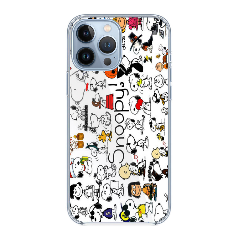 Snoopy Collage iPhone 13 Pro Max Case