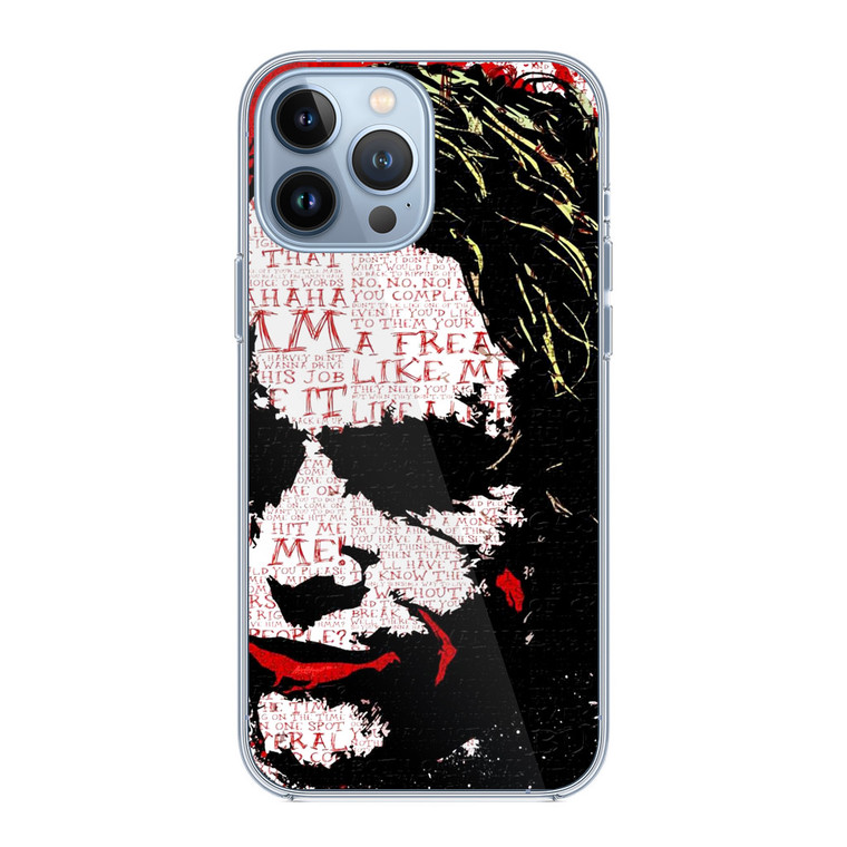 Joker Typograph iPhone 13 Pro Max Case