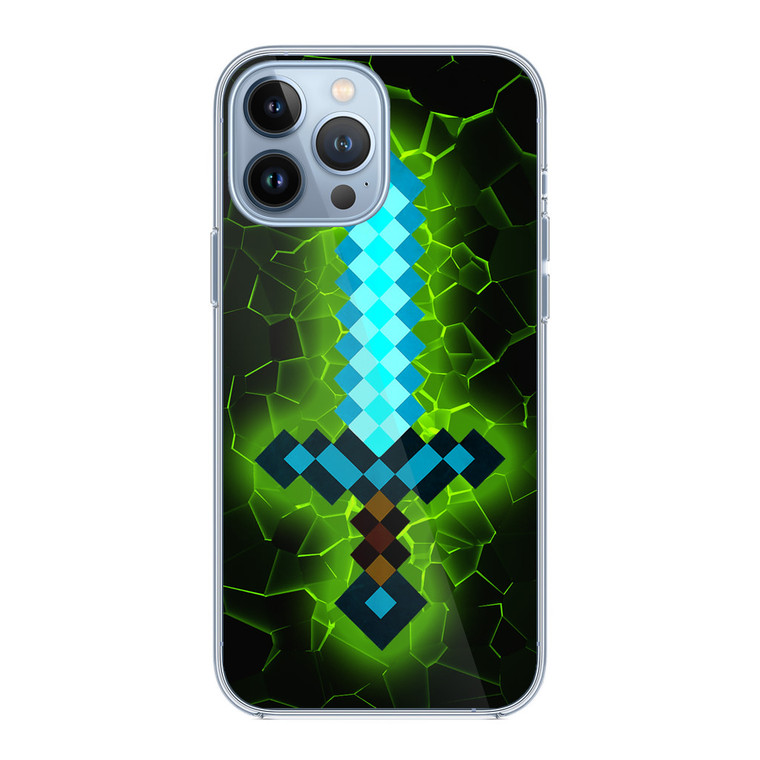 Minecraft Diamond Sword iPhone 13 Pro Max Case