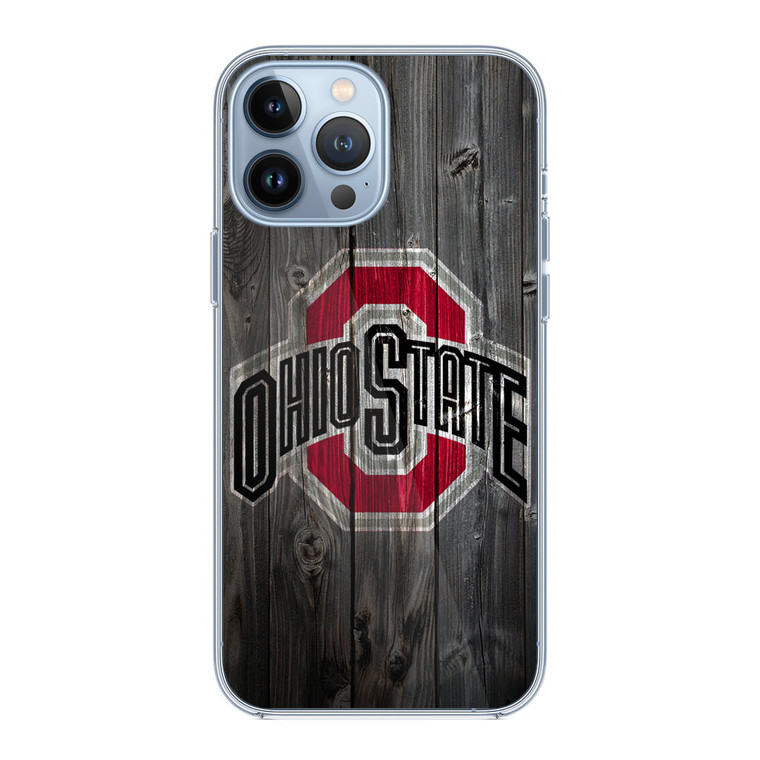 Ohio State Art Wood iPhone 13 Pro Max Case