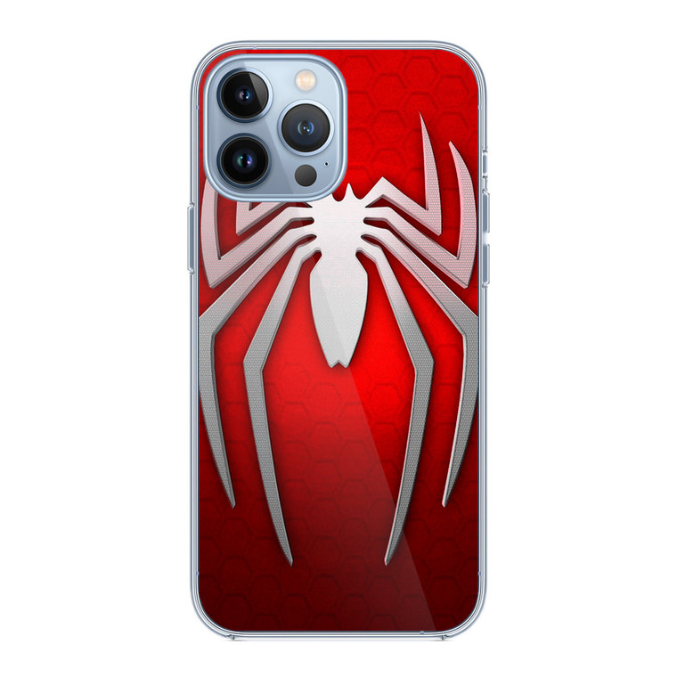 Spiderman Logo Red White iPhone 13 Pro Max Case