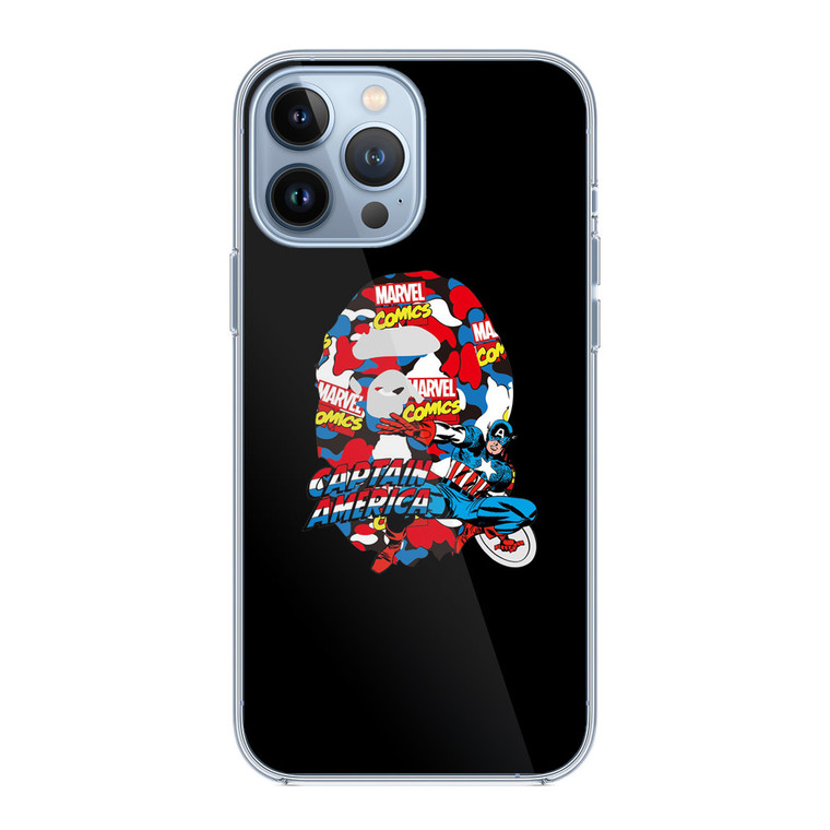 Marvel X Bape Captain America iPhone 13 Pro Max Case