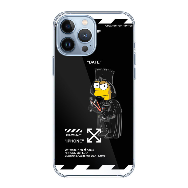Bart Off White Darth Vader Mode iPhone 13 Pro Max Case