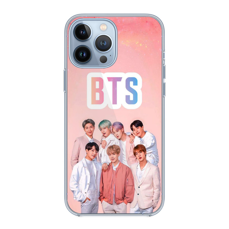 BTS Member in Pink iPhone 13 Pro Max Case