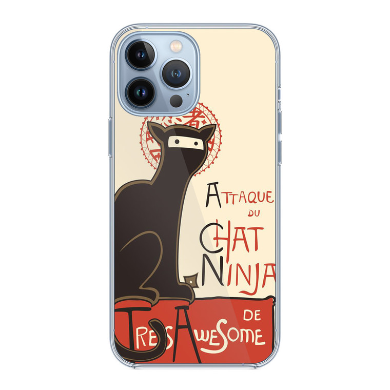 A French Ninja Cat iPhone 13 Pro Case