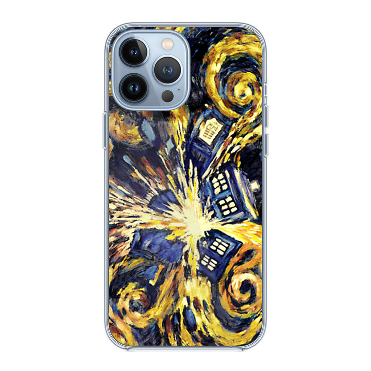 Doctor Who Exploded Tardis Van Gogh iPhone 13 Pro Case