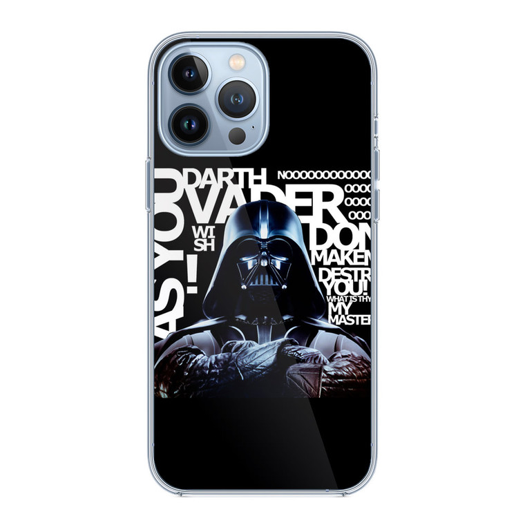 Star Wars Darth Vader Quotes iPhone 13 Pro Case