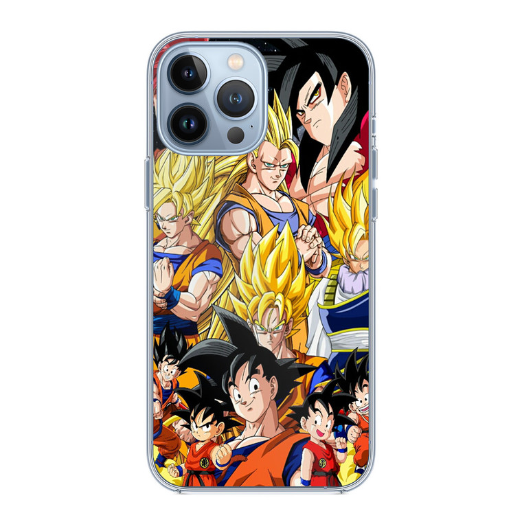 Dragon Ball Z Son Goku Collage iPhone 13 Pro Case