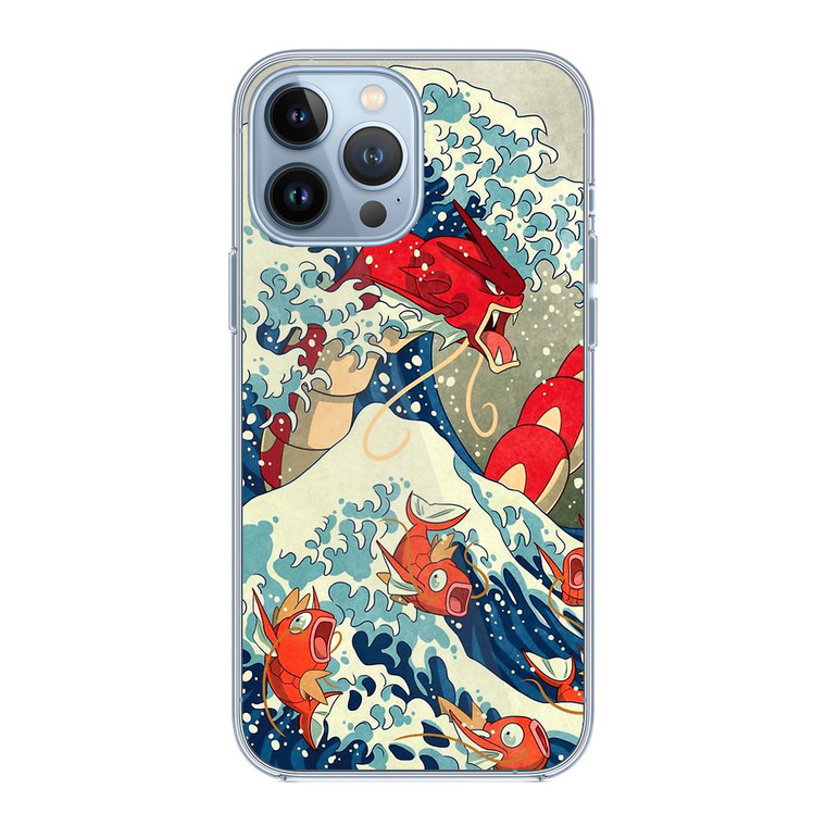The Great Wave Of Kanto Pokemon iPhone 13 Pro Case