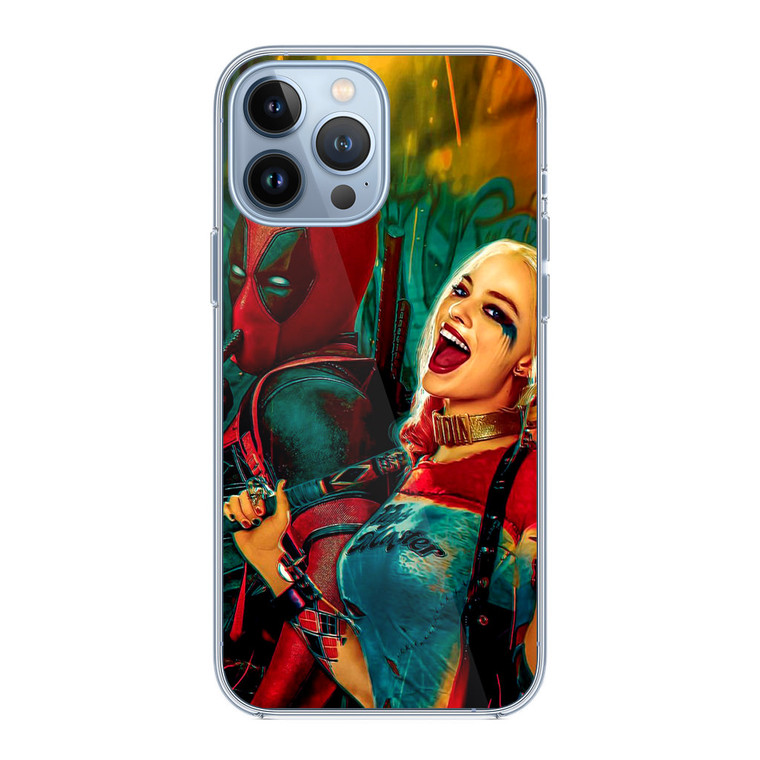 Suicide Squad Harley Quinn and Deadpool iPhone 13 Pro Case