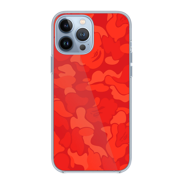 Bape Camo Red iPhone 13 Pro Case