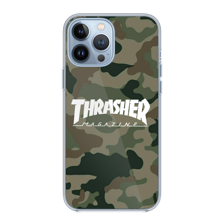 Thrasher Magazine Bape Camo iPhone 13 Pro Case
