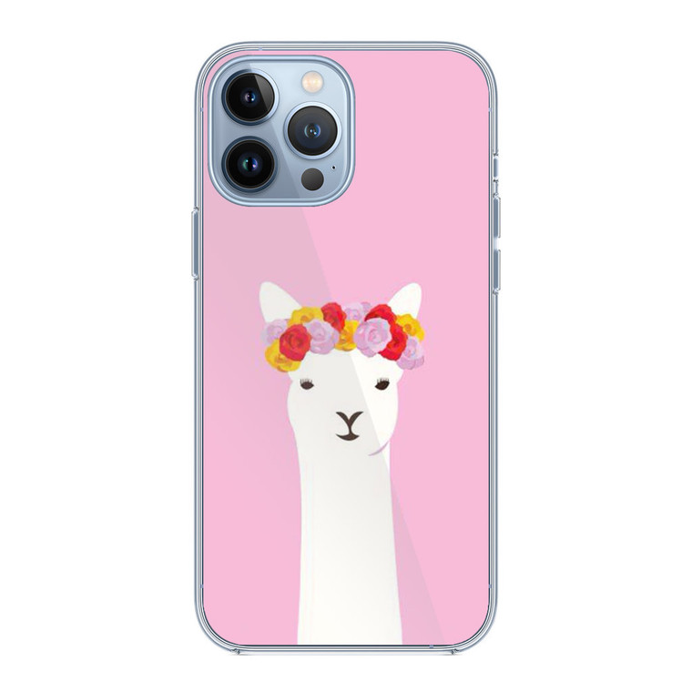 Llama Pink iPhone 13 Pro Case