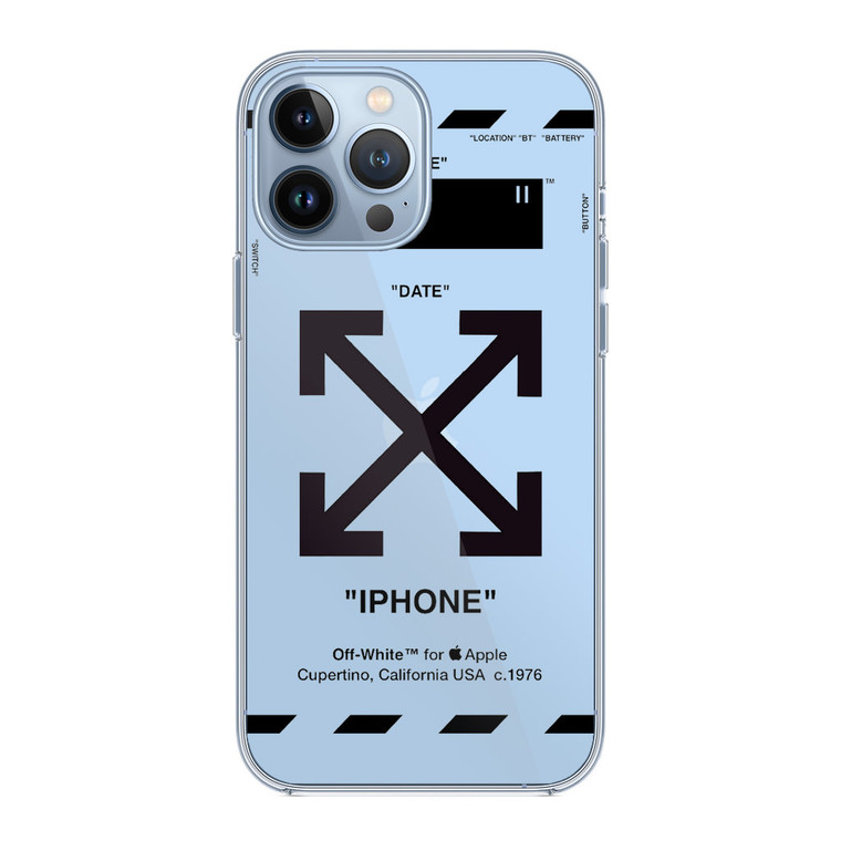 OW X Apple Transparent iPhone 13 Pro Case