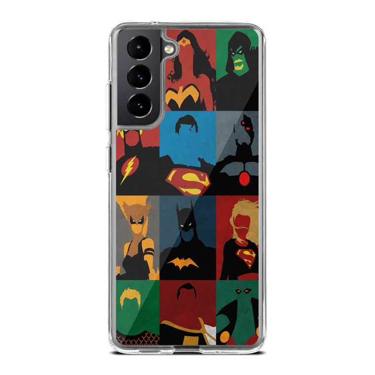 DC Comic All Heroes Samsung Galaxy S21 FE Case