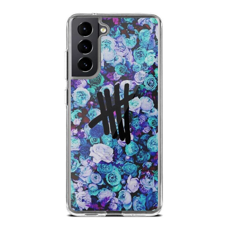 5SOS Logo Natural Flower Samsung Galaxy S21 FE Case