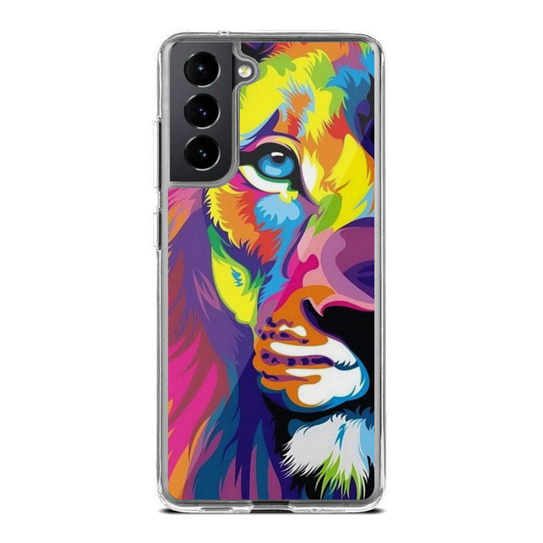 Colourfull Lion Samsung Galaxy S21 FE Case