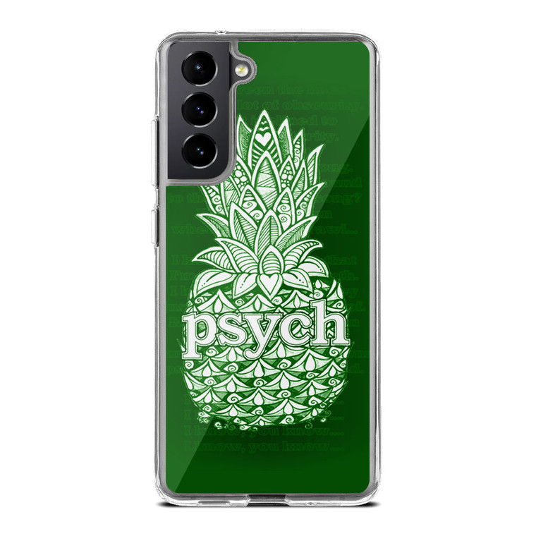 Psych Pineaple Samsung Galaxy S21 FE Case