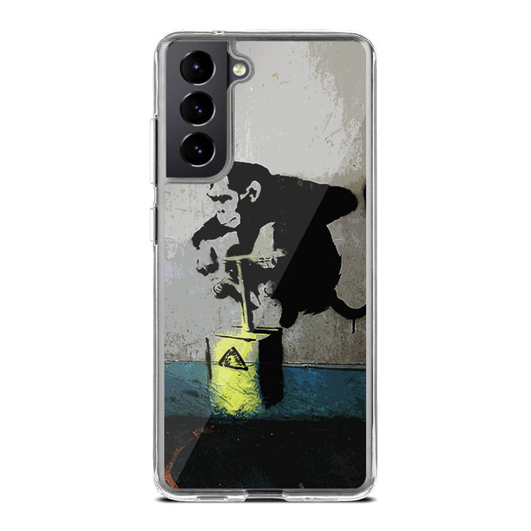 Banksy Monkey Samsung Galaxy S21 FE Case