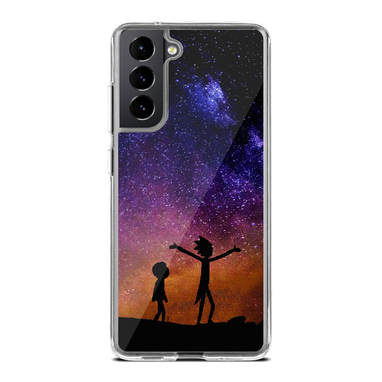 Rick and Morty Space Nebula Samsung Galaxy S21 FE Case