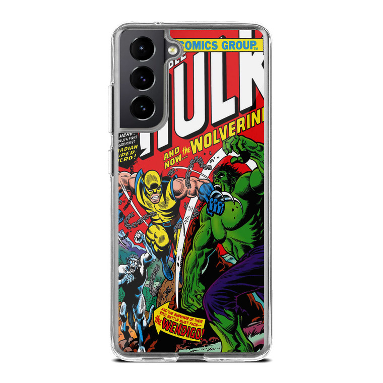 Marvel Comics Cover The Incredible Hulk Samsung Galaxy S21 FE Case